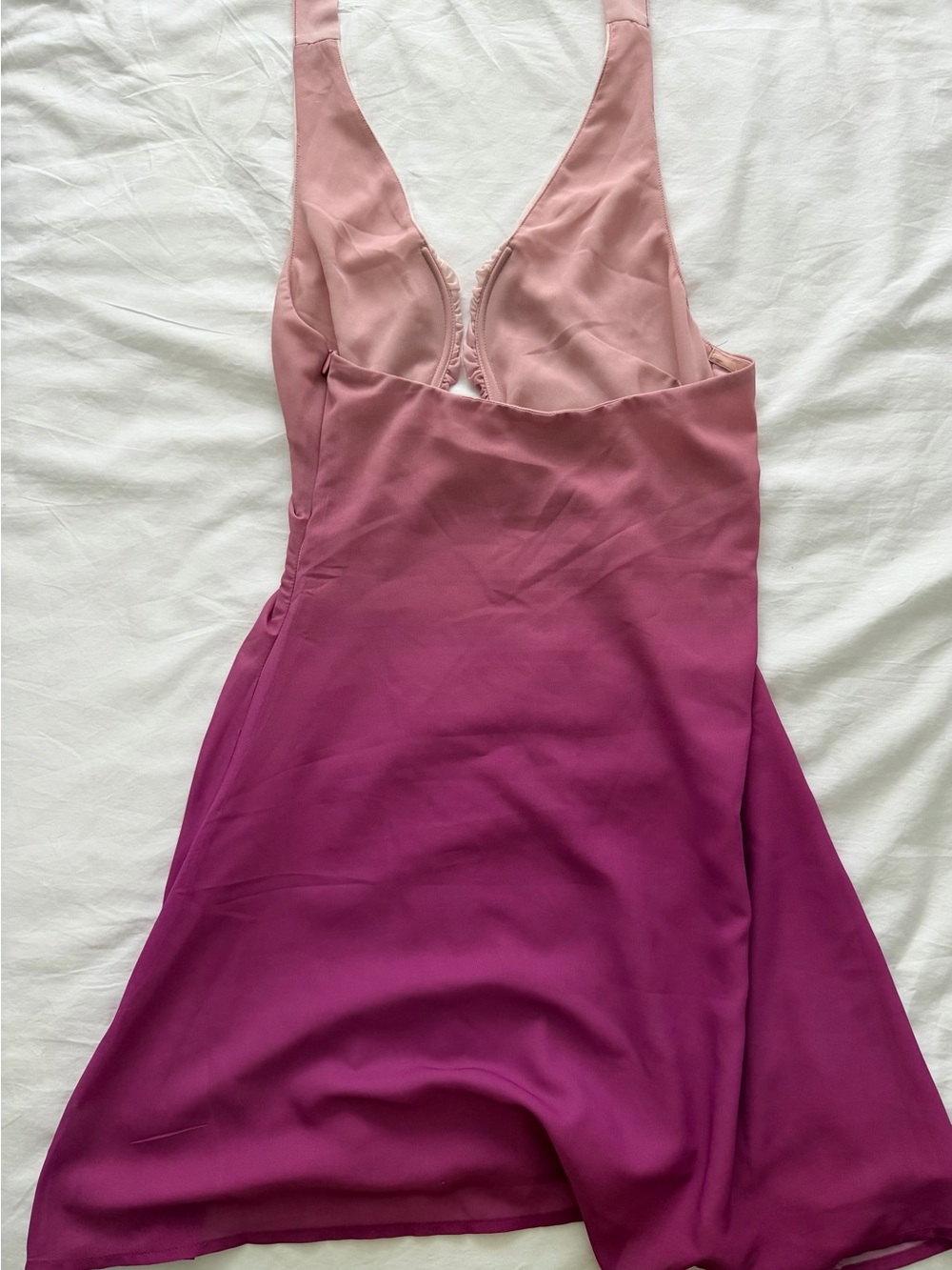 Meshki Pink Halterback Mini Dress - Picture 3 of 4
